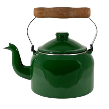 Imagem de Chaleira Tradicional 16 Esmaltada Verde - 1800 ml - Ewel, Mãe Ágata