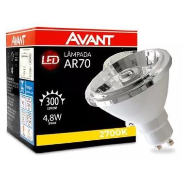 Imagem de Lâmpada focal, luz direcionado Led AR 70, 4,8W, luz Amarela 2700K, Bivolt - AVANT