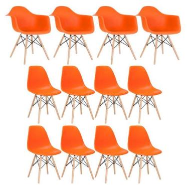 Imagem de Conjunto 4 X Cadeiras Eames Daw Com Braços + 8 Cadeiras Eiffel Dsw - L