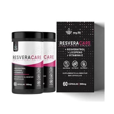 Imagem de Kit 2x ResveraCare - (Resveratrol Concentrado + Licopeno + Vit E), Total 120 Softgels 500mg - Fácil de Engolir