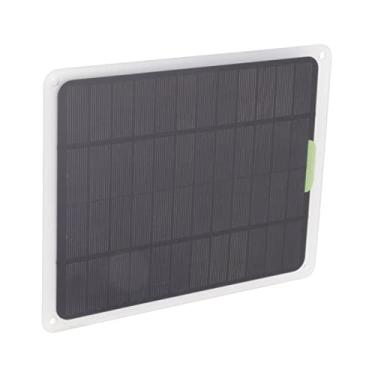 Imagem de Kit de painel solar de 10 watts, painel de carregamento solar de saída dupla USB C para treinamento de acampamento em viagens ao ar livre