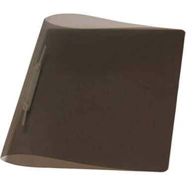 Imagem de Pasta Grampo Trilho Plástica Oficio, Dello 0291.I.0010.2, Fumê, Pacote com 10 Unidades