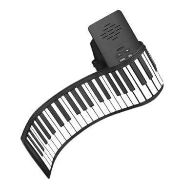 Piano portátil de 88 teclas dobrável Piano Digital Multifuncional Piano  Teclado Eletrônico pa Aluno de Piano Instrumento Musical