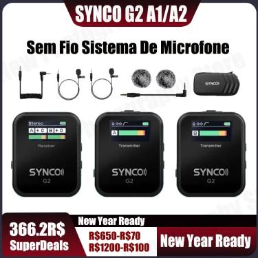 Imagem de SYNCO G2A1 G2A2 G2 A1 A2 Microfone Sem Fio Lavalier Microfone Sistema para Smartphone Tabela DSLR