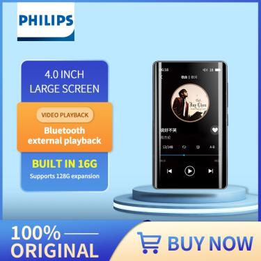 Imagem de Philips-mp3 gravador com tela grande  100% original  mp3 player  mp4