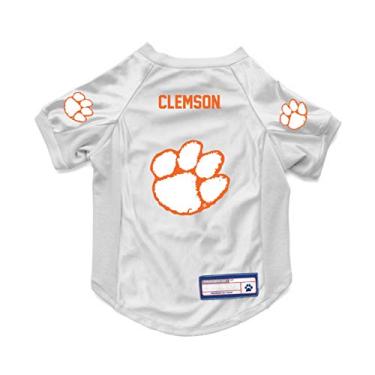 Imagem de Littlearth NCAA Clemson Tigers Camiseta elástica para animais de estimação, cor do time, PP