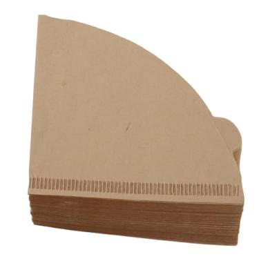 Imagem de Filtros de café Syrisora, 100 Peças de Polpa de Madeira de Textura Macia Cone de Papel de Filtro de café para Cafeteira por Gotejamento (V01 Não Branqueado 100pcs)