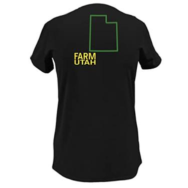 Imagem de John Deere Camiseta feminina gola V gola V EUA e Canadá Farm State Pride, Utah, M
