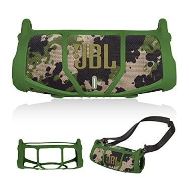 Imagem de GETGEAR Capa de silicone para JBL Charge 5 - Alto-falante Bluetooth portátil, design com mais proteção, melhor combinação em forma e cor (verde militar)