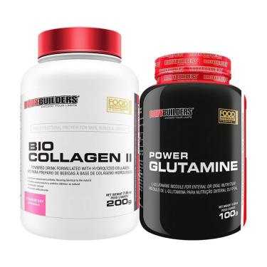 Imagem de Kit - Colágeno BIO COLLAGEN II 200g + POWER Glutamina 100g - Bodybuilders-Unissex