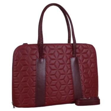 Imagem de Bolsa Pasta Para Notebook Feminina Maleta Executiva Premium Elegante Para Ate 15,6” (PREM-VIN)