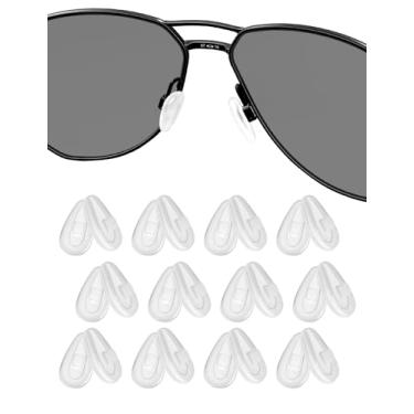 Imagem de 12 pares de protetores nasais de substituição para Oakley Contrail OO4147 | Óculos de sol Lizard OX5113 OX5120 | Gasser OX5087 | Interruptor de limite OX5119 OX5121 - Base macia