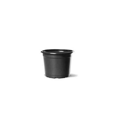Imagem de Vaso Plástico Pote 6 Holambra preto kit com 100 pç