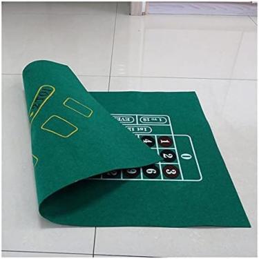 Imagem de Toalha de mesa para jogo de cartas de pôquer, 1 peça, pano não tecido, layout de mesa de pôquer, texas sic-bo roleta s blackjack, 1