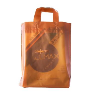 Imagem de Sacolas plásticas modelo alça fita, 15 micras de espessura alta densidade tratadas para impressão