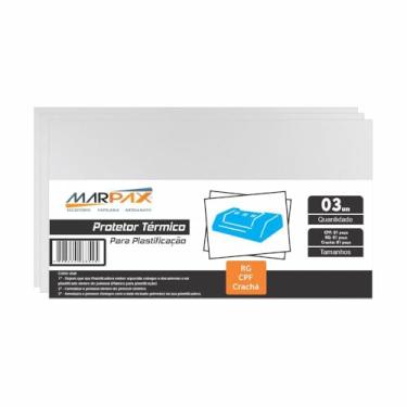 Imagem de Protetor térmico para plastificação Crachá, CPF e RG 3un