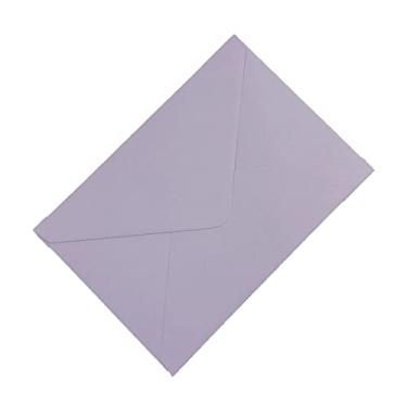 Imagem de Envelopes A7 roxo claro fosco A7, 13,6 x 19,6 cm, perfeito para casamentos de 5 x 7 cm, cartões de convite, convite de aniversário (violeta)