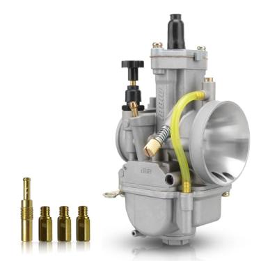 Imagem de NIBBI Carburador PWK 30, carburador de motocicleta adequado para quadriciclo 250cc-300cc Go Kart Dirt Pit Bike Mini Scooters HONDA SSR APOLLO