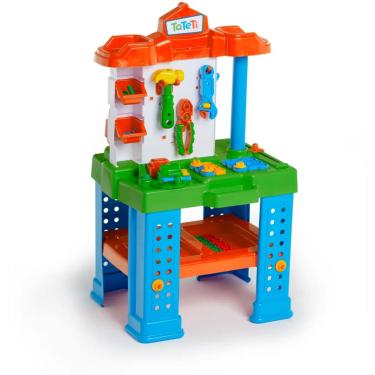 Imagem de Kit Ferramentas Infantis Bancada De Trabalho Conjunto Pedagógico Faz De Conta Tateti