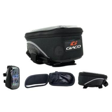 Imagem de Bolsa De Celular Touch Screen Grande - Giaco (Preta)