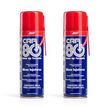 Imagem de Kit 2 Descarbonizantes Car80 Limpa Bico Injetor Carburadores - Sun