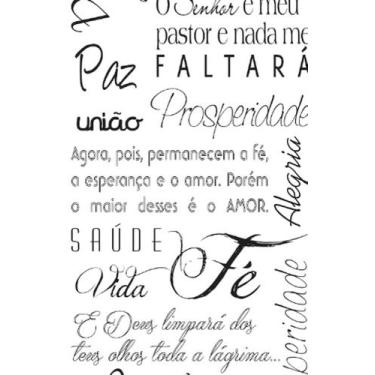 Imagem de Papel de Parede Adesivo Casual Frases Biblica  CAS 117 - IC DECOR