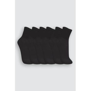Imagem de Kit 6 pares Meia Sport Cano Medio Trifil 8720., 35 a 38, Preto