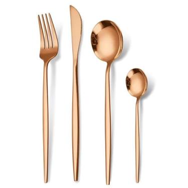 Imagem de colher garfo faca colher de sobremesa talheres de suplat inox suplat l