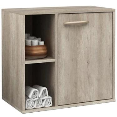 Imagem de Balcão Gabinete Suspenso Para Banheiro 60 cm Com 01 Porta Anne B06 Bar