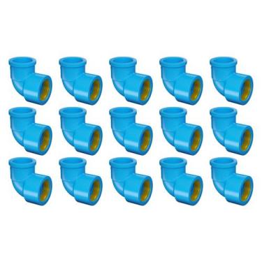 Imagem de Kit joelho 90 sold bch latão 20x1/2 fortlev - 15 unidades