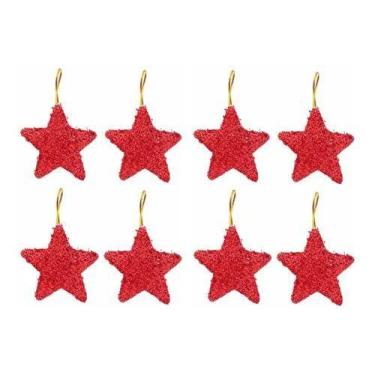 Imagem de Kit Com 16 Estrelas Vermelha Brilhante Para Árvore De Natal - Rio Mast