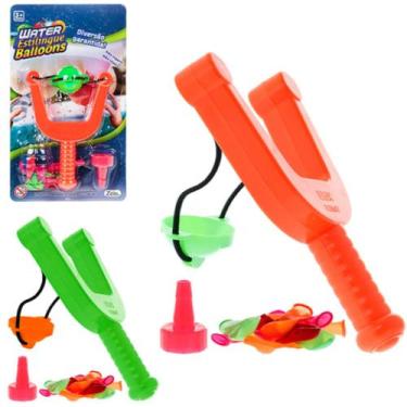 Imagem de Water ballon c/ Estilingue Brinquedo diverso + 10 bexigas + Adaptador 