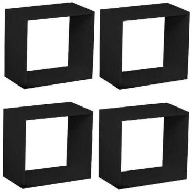 Imagem de Kit Quarto Infantil 4 Nichos Cubo Vitra Kit Cubos Baby Espresso Móveis