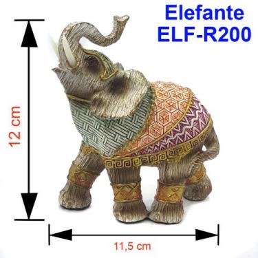 Imagem de Elefante Decorativo Em Resina Indiano Sabedoria Sorte - Luthi Comércio