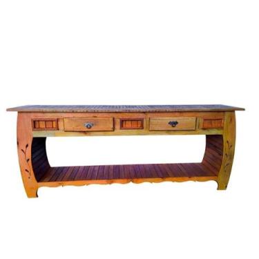 Imagem de Aparador Rustico Italian 2m Madeira de Demolição 2 Gavetas 1 Prateleir