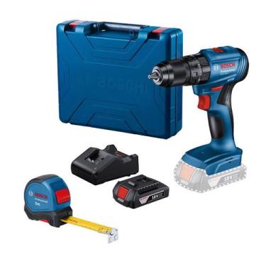 Imagem de Furadeira Parafusadeira GSB 185-LI e Trena Manual 5M Bosch