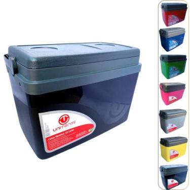 Imagem de Caixa térmica Cooler 15L Alça Tampa bandeja Floripa Unitermi Cerveja Á