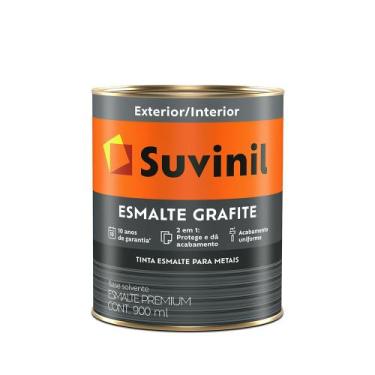 Imagem de Esmalte Fosco Grafite 0.9L - Suvinil - 53404375 - Unitário