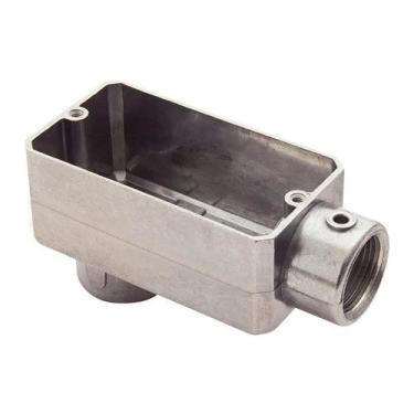 Imagem de Condulete Versátil LB 2 Sem Rosca Com Tampa Tramontina, Prata