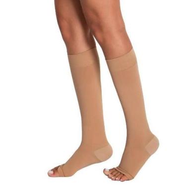 Imagem de Meia Panturrilha Ad 20-30 Ponteira Aberta 6000  - VENOSAN, P, Bege