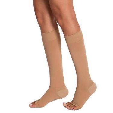 Imagem de Meia Panturrilha Ad 20-30 Ponteira Aberta 6000  - VENOSAN, M, Bege