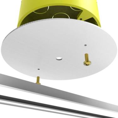 Imagem de Tampa Cega Redonda Espelho Placa Para Trilho De Iluminação - ARTBOX3D,