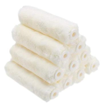 Imagem de uxcell Refil de cobertura de rolo de pintura de tecido de 10 cm de diâmetro do furo de 1/10.2 cm, 10 peças