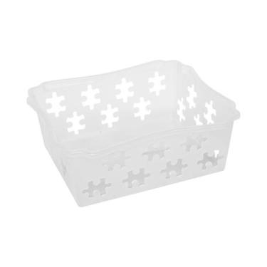 Imagem de Cesto Decorativo Caixa Organizador Mini Para Armario N1- Jaguar, Branc