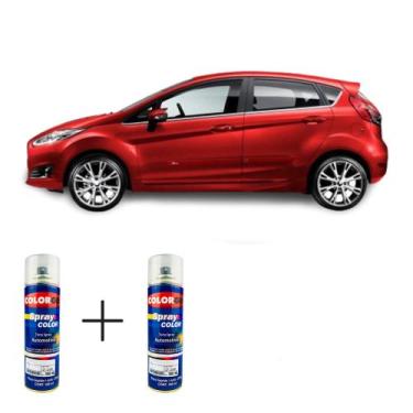 Imagem de Spray automotivo vermelho cordoba + verniz spray 300ml - Sherwin Willi