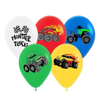 Imagem de Monster Truck Theme Birthday Party Decorations Monster Truck Latex Balloons Happy Birthday Truck Shaped Balloons for Girls Boys Birthday Baby Shower Wedding Party Supplies 30pcs