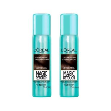 Imagem de Coloraçao Loreal Magic Retouch 75Ml Spray Castanh Escuro-2Un