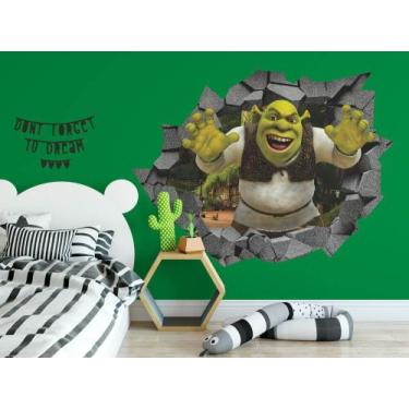 Imagem de Adesivo Buraco de parede Shrek - Império da Impressão