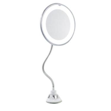 Imagem de Espelho de Aumento com Led Base Flexível 35x18 cm - Mimo Style - BH192