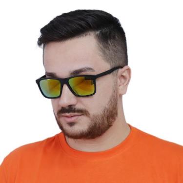 Imagem de Óculos de Sol Masculino Quadrado Proteção UV400 Lançamento de Verão Ac
